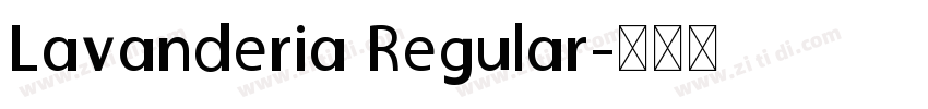 Lavanderia Regular字体转换